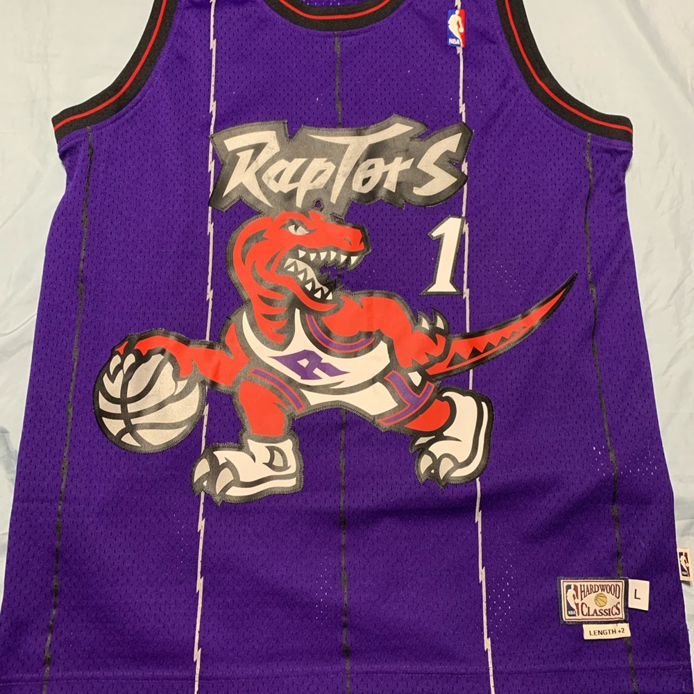 Adidas Tracy McGrady Toronto Raptors NBA Hardwood Classics Purple Jersey - L